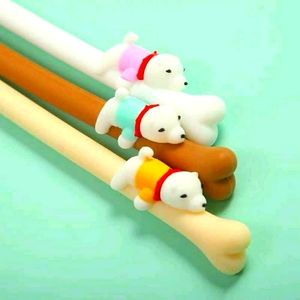 Silicon Pen 🖋️ Dog 🐶 with bone 🦴 🥰